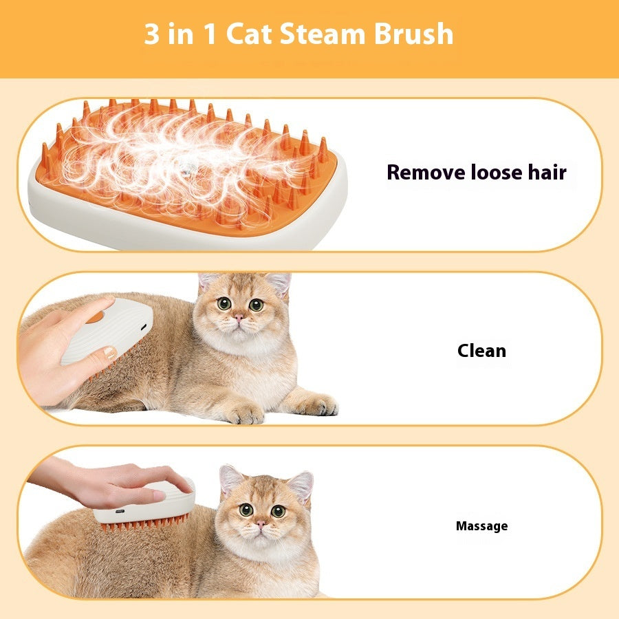 PuffSpa Steam Grooming Brush