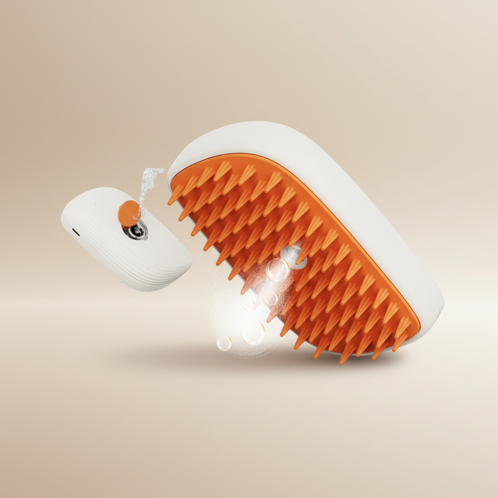 PuffSpa Steam Grooming Brush