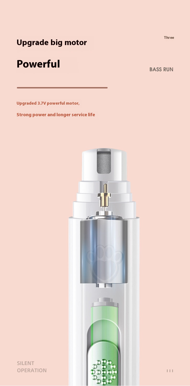 QuietTrim Rechargeable Nail Grinder